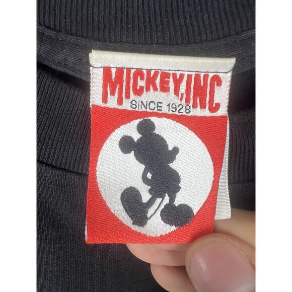 Vintage 90s Disney Minnie Mouse Maiden America NYC T Shirt L Puff Print - Picture 3 of 5